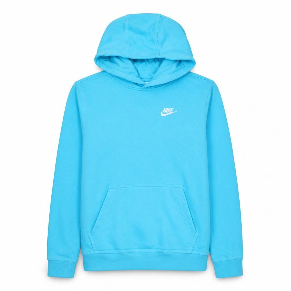 Nike Boys Blue Pullover Hoodie XL 158-170cm Cotton Blend Logo Sweatshirt