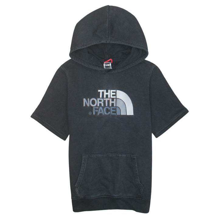 The North Face Boys Black XL Short Sleeve Pullover Hoodie 100% Cotton