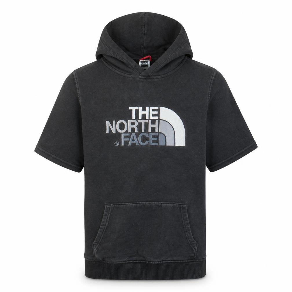 The North Face Boys Black XL Short Sleeve Pullover Hoodie 100% Cotton