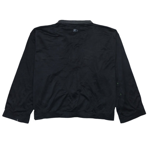 Starter Men's Black XL Full Zip Retro Sports Sweatshirt
