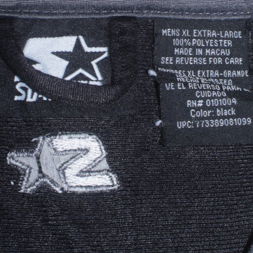Starter Men's Black XL Full Zip Retro Sports Sweatshirt