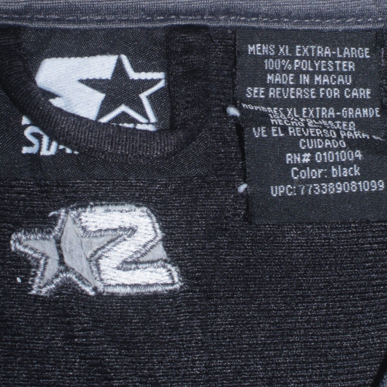 Starter Men's Black XL Full Zip Retro Sports Sweatshirt