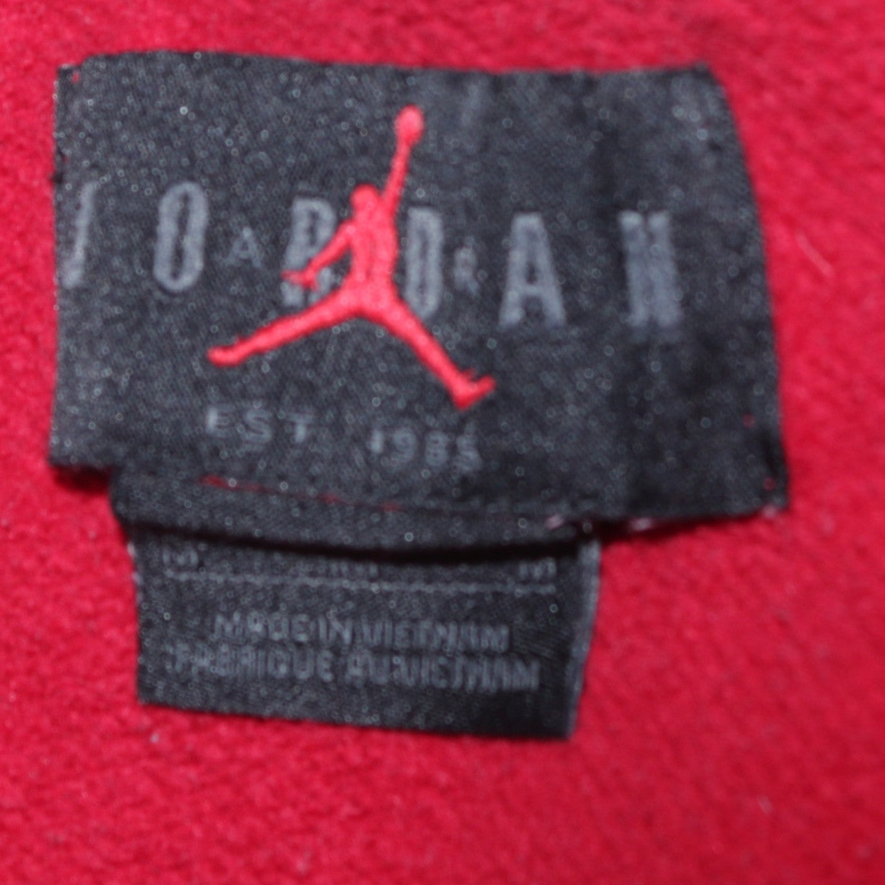Jordan Mens Red Pullover Hoodie Medium Regular Fit Sportswear