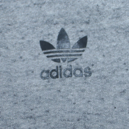 Adidas Boys Grey Full Zip Hoodie 13-14 Years Classic Logo Hooded Sweatshirt