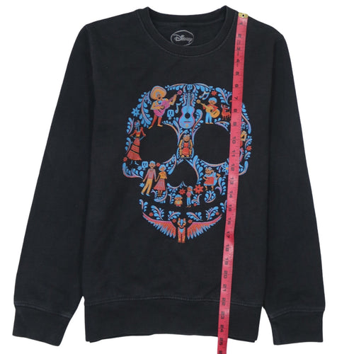 Disney Women Black Coco Skull Pullover Sweatshirt Size M