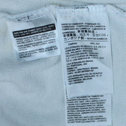Levi's Women's White Small Logo Pullover Hoodie