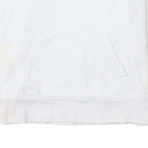 Levi's Women's White Small Logo Pullover Hoodie