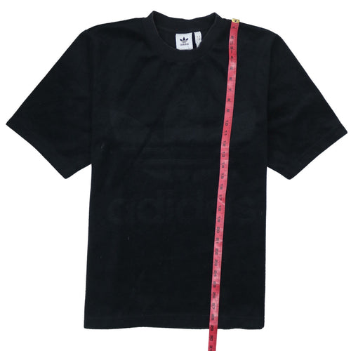 Adidas Men's Black Cotton Short Sleeve Sports T-Shirt M