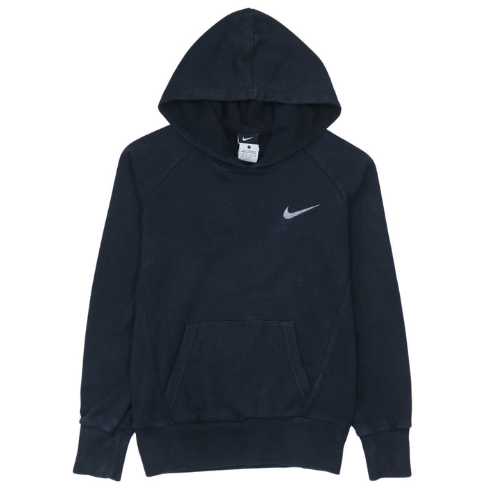 Nike Boys Black Pullover Hoodie L 12-13 Years Cotton Blend