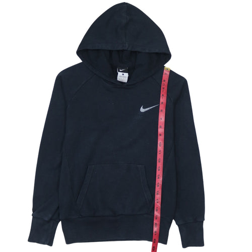Nike Boys Black Pullover Hoodie L 12-13 Years Cotton Blend