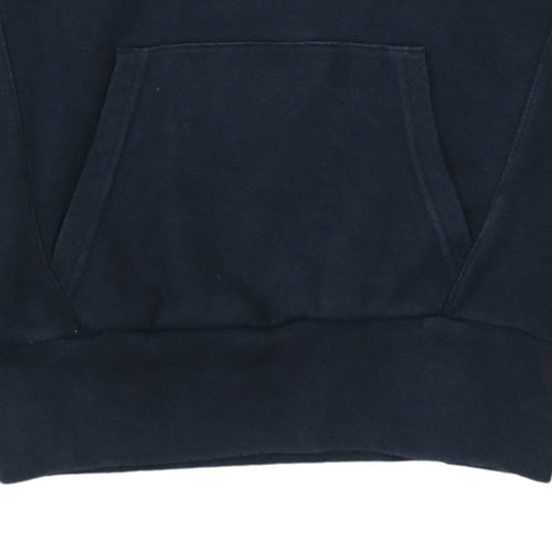 Nike Boys Black Pullover Hoodie L 12-13 Years Cotton Blend