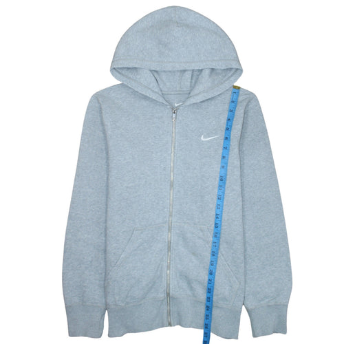 Nike Men's Grey Full Zip Hoodie Size M Sportswear Fleece
