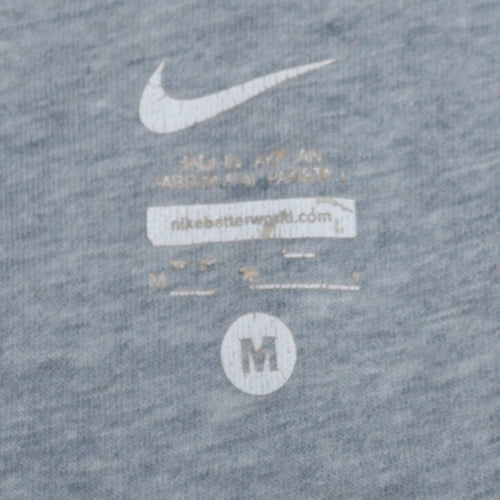 Nike Men's Grey Full Zip Hoodie Size M Sportswear Fleece
