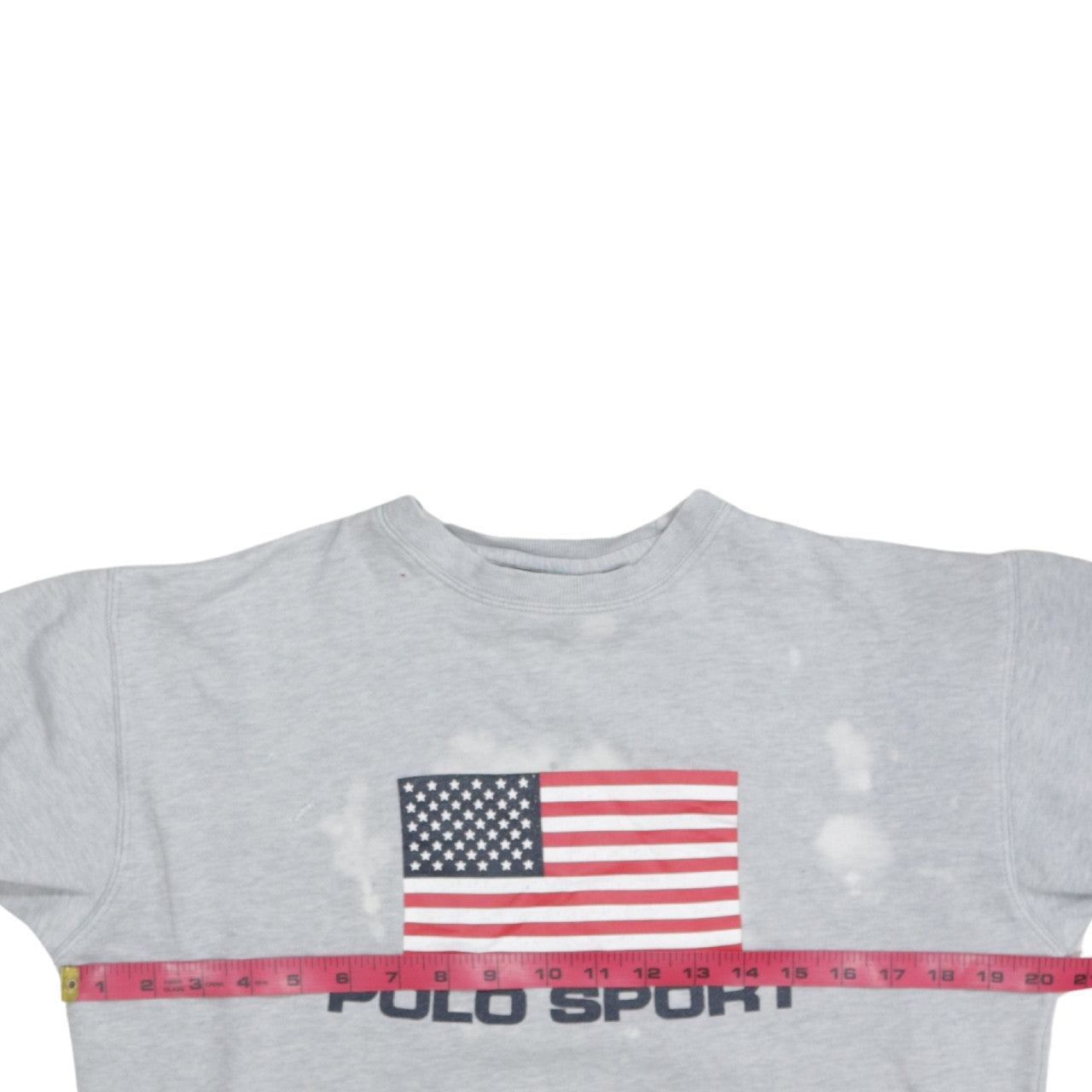 Polo Sport Ralph Lauren Women Grey Flag Logo Cotton Sweatshirt M