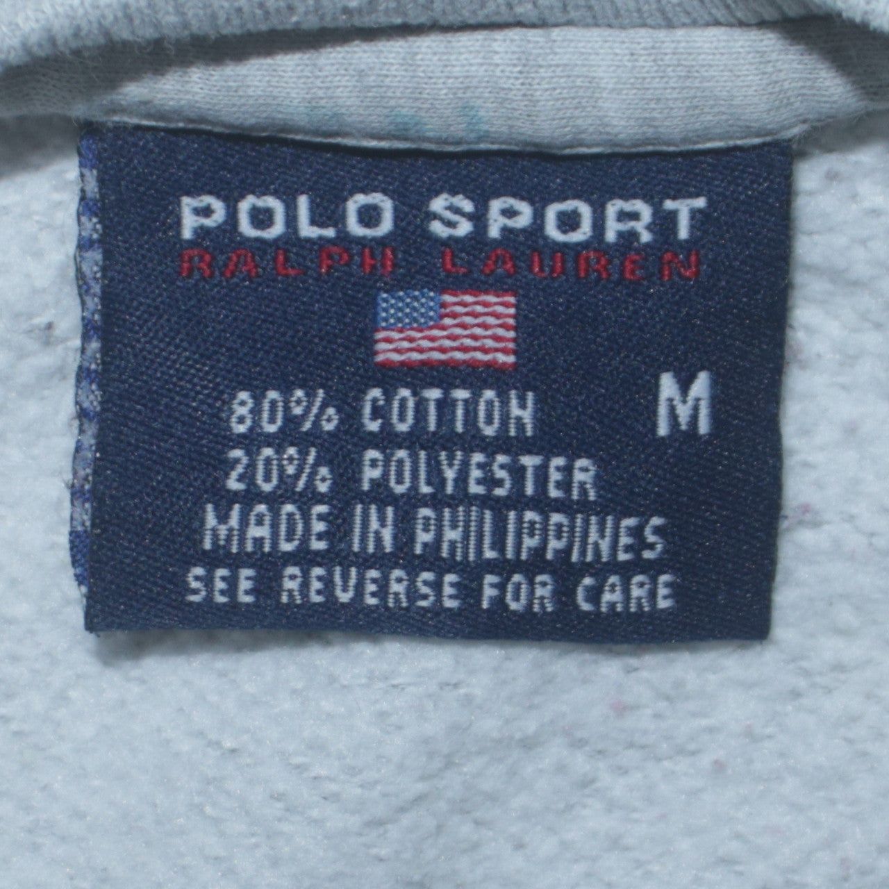 Polo Sport Ralph Lauren Women Grey Flag Logo Cotton Sweatshirt M