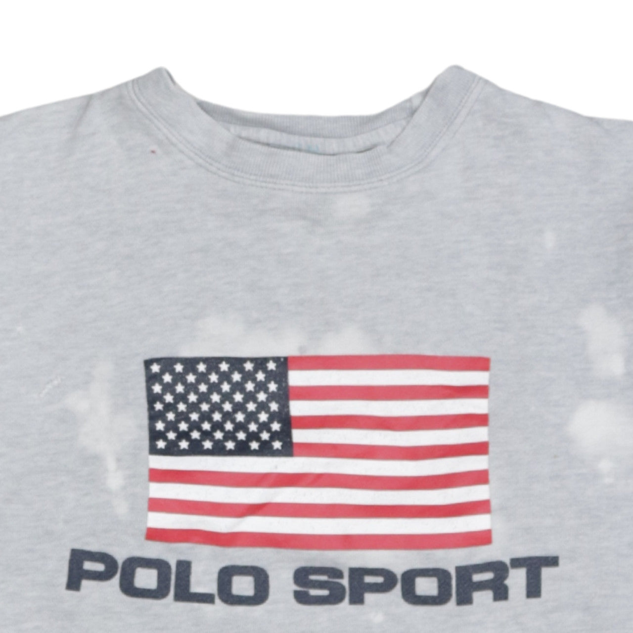 Polo Sport Ralph Lauren Women Grey Flag Logo Cotton Sweatshirt M