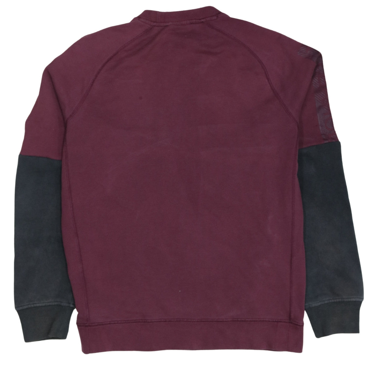 Nike Women's Burgundy Crew Neck Sweatshirt Size M Cotton Blend Zip Pocket