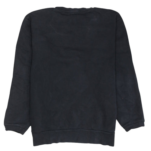 Adidas Womens Black Crew Neck Long Sleeve Pullover Sweatshirt Size M