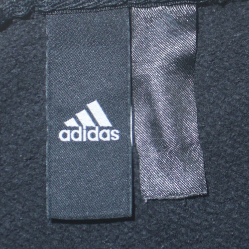 Adidas Womens Black Crew Neck Long Sleeve Pullover Sweatshirt Size M