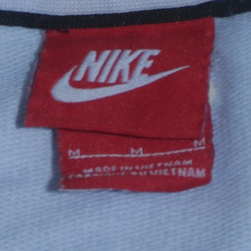 Nike Womens Light Blue Cotton Crew Neck Logo Sweatshirt M