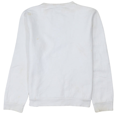 Disney Primark Women White Mickey Mouse Crew Neck Sweatshirt Size S 10/12