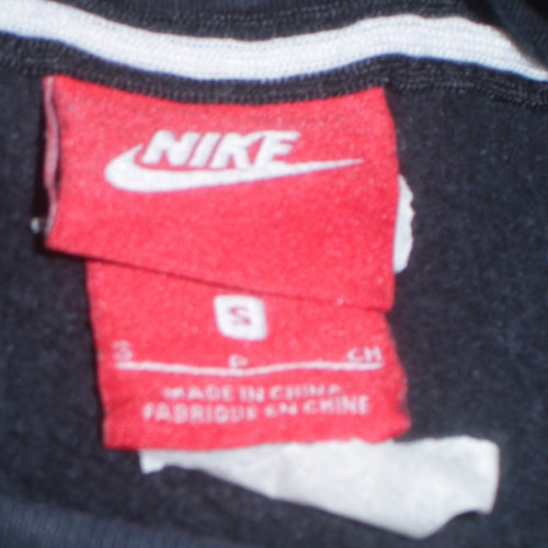 Nike Men's Black Pullover Hoodie Small Sportswear Logo Sweatshirt