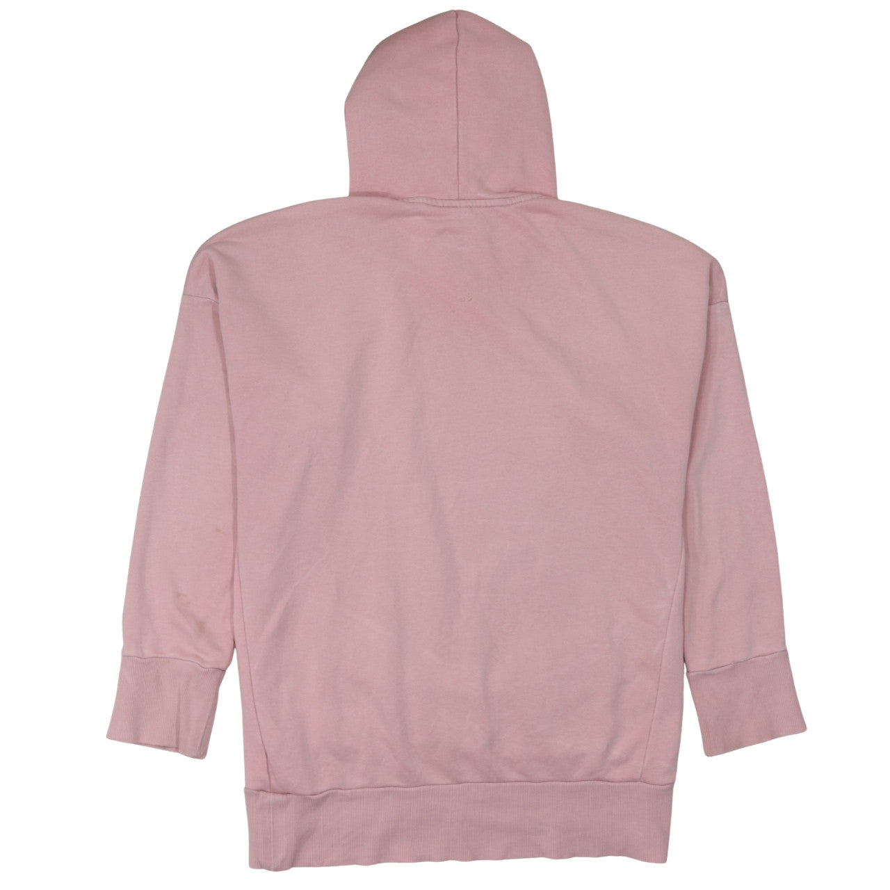 Adidas Women Pink Pullover Hoodie L Logo Graphic Casual Sweatshirt