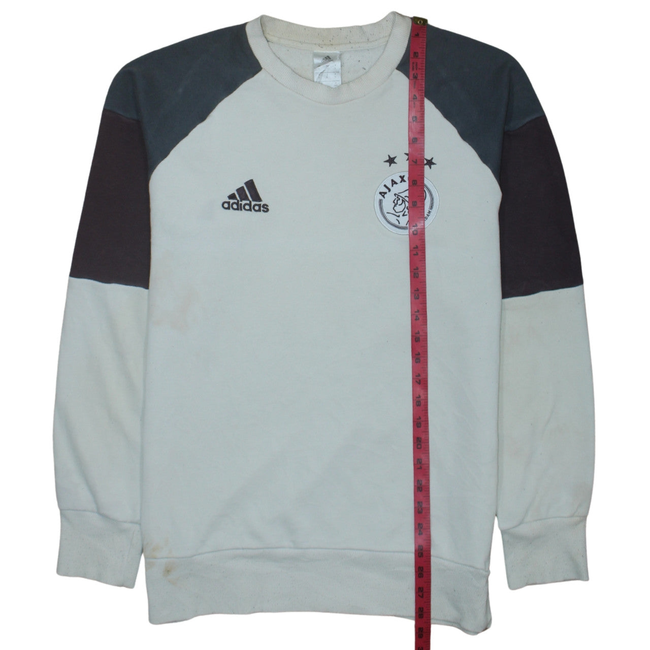 Adidas Men’s Beige Ajax Amsterdam Crew Neck Sweatshirt Size L