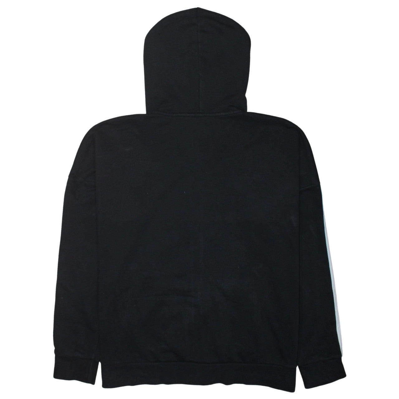 Adidas Women Black Full Zip Hoodie XL Cotton Blend Hooded Sweatshirt