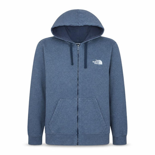The North Face Women's Blue Full Zip Hoodie Size S Cotton Blend