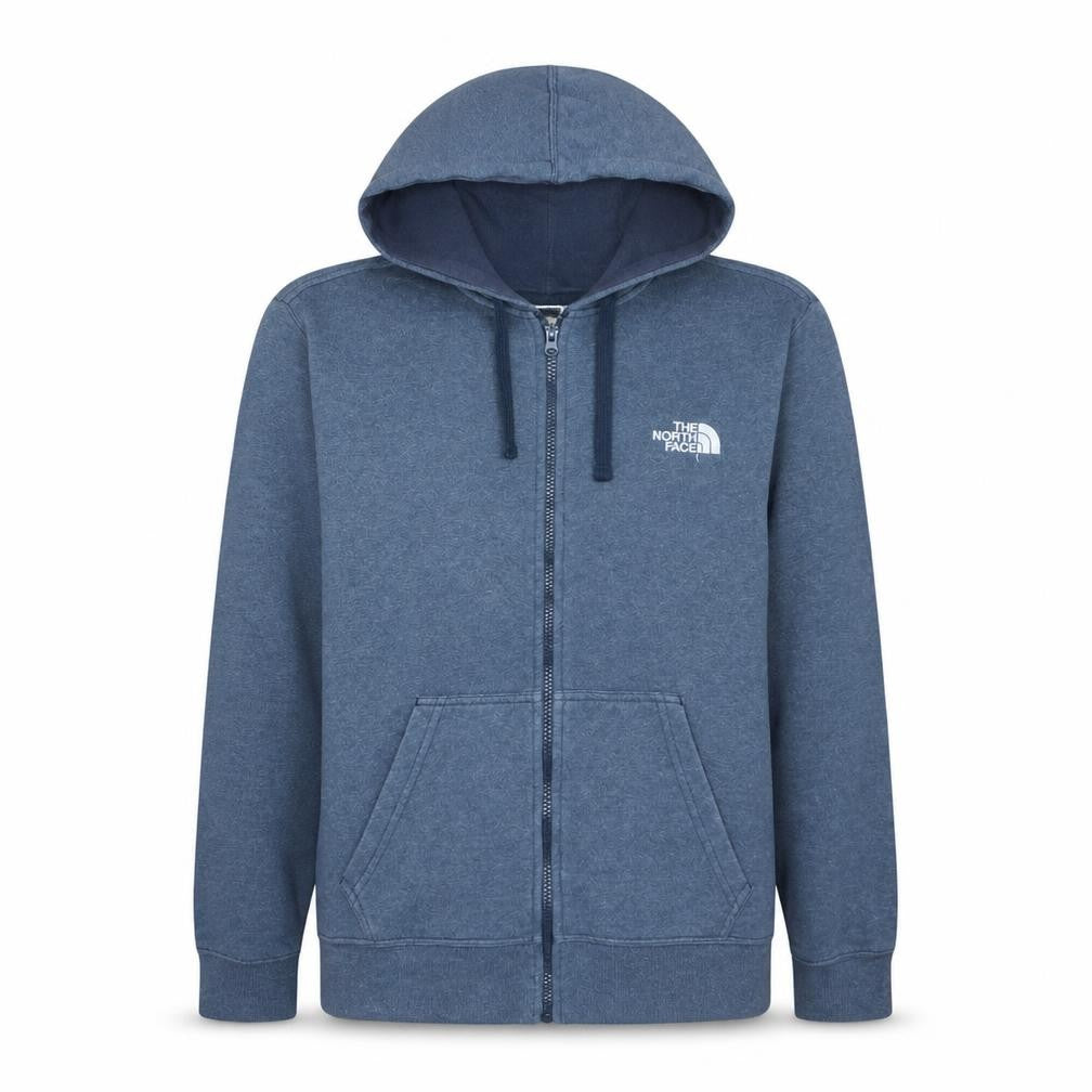 The North Face Women's Blue Full Zip Hoodie Size S Cotton Blend