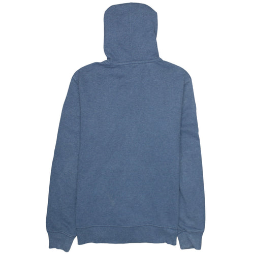 The North Face Women's Blue Full Zip Hoodie Size S Cotton Blend
