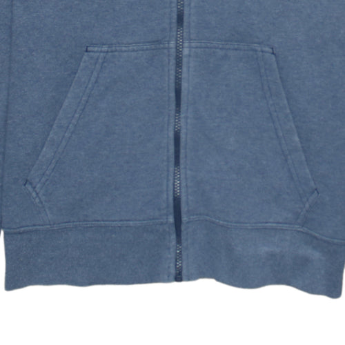 The North Face Women's Blue Full Zip Hoodie Size S Cotton Blend
