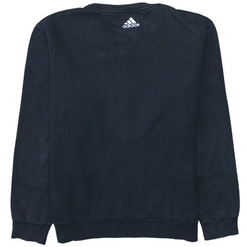 Adidas Women's Black Medium Pullover Sweatshirt Crew Neck Logo Print