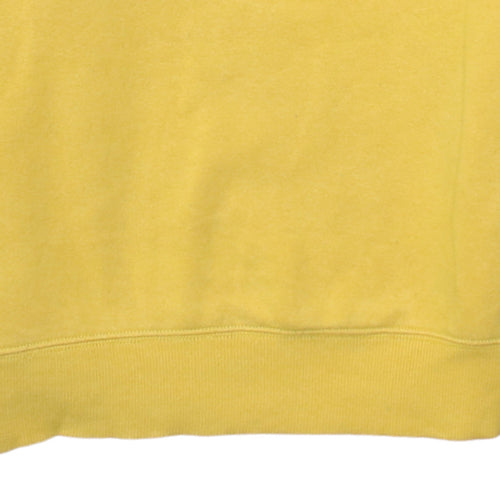 Tommy Hilfiger Women’s Yellow Logo Pullover Sweatshirt M Cotton Blend