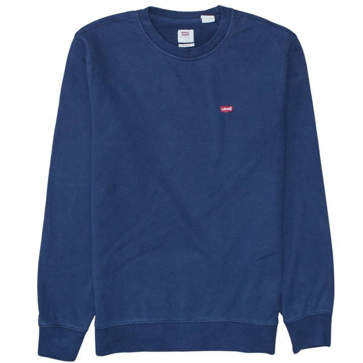Levi's Women Blue Small Crew Neck Pullover Sweatshirt