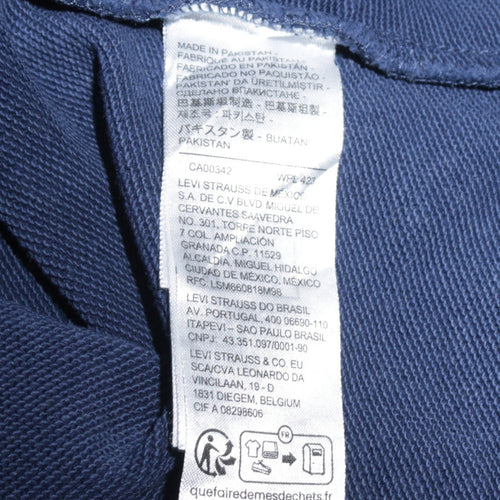 Levi's Women Blue Small Crew Neck Pullover Sweatshirt