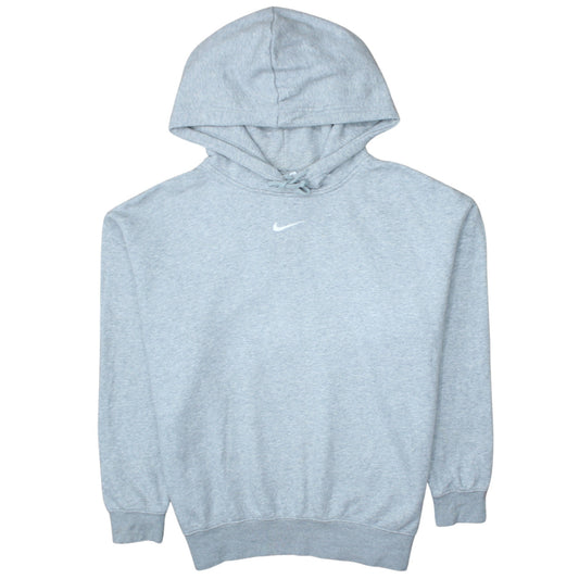 Nike Women's Grey Pullover Hoodie Small Cotton Blend