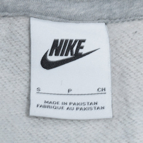Nike Women's Grey Pullover Hoodie Small Cotton Blend