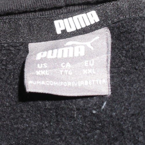 Puma Womens Black XXL Pullover Hoodie Sweatshirt with Logo