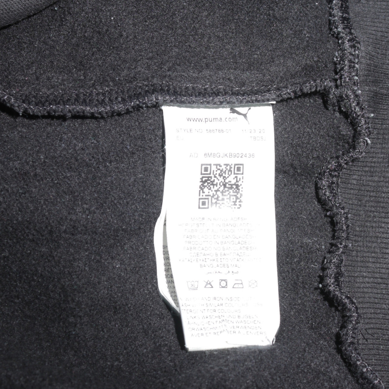 Puma Womens Black XXL Pullover Hoodie Sweatshirt with Logo