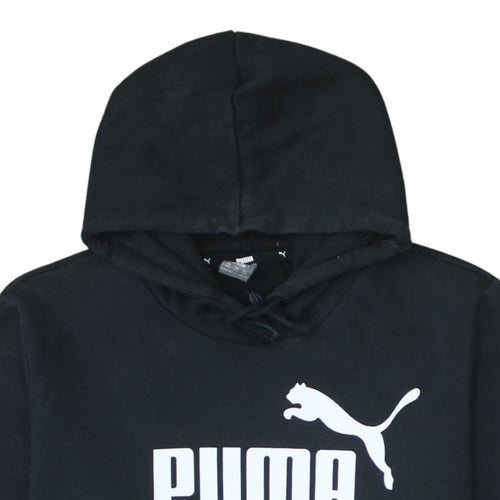 Puma Womens Black XXL Pullover Hoodie Sweatshirt with Logo