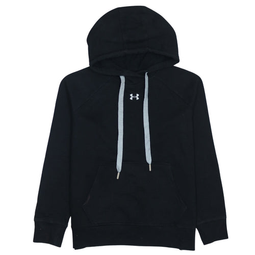 Under Armour Men’s Black Pullover Hoodie Small Logo Sportswear