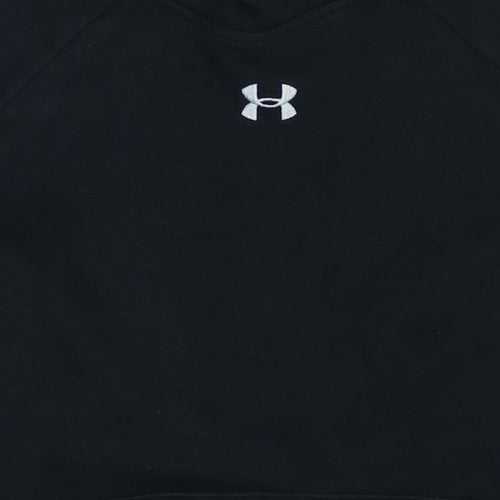 Under Armour Men’s Black Pullover Hoodie Small Logo Sportswear