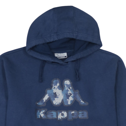 Kappa Men's Blue 2XL Pullover Hoodie Fleece Sportswear