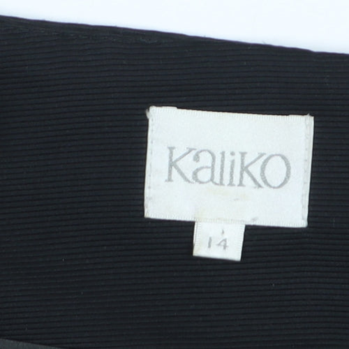 Kaliko Women Brown Size 14 Pencil Skirt Knee Length Formal Lined