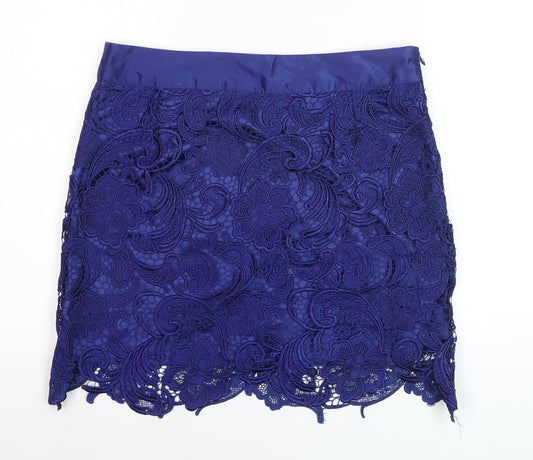 Alwear Women Blue Lace Pencil Skirt Size 10 Party Cocktail