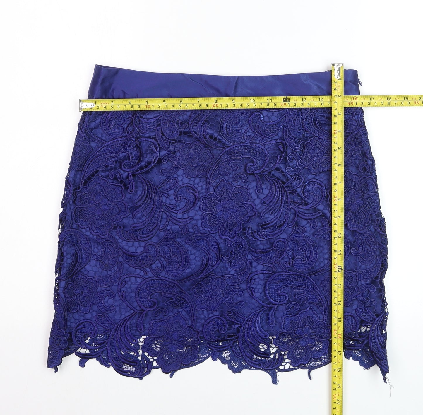 Alwear Women Blue Lace Pencil Skirt Size 10 Party Cocktail