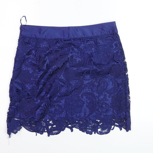 Alwear Women Blue Lace Pencil Skirt Size 10 Party Cocktail