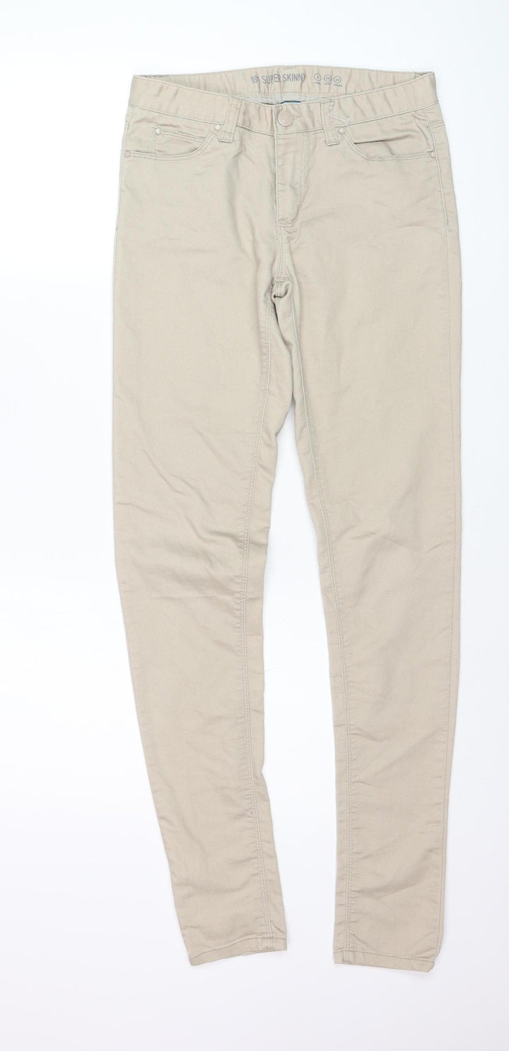 Primark Women Beige Size 6 Super Skinny Stretch Jeans